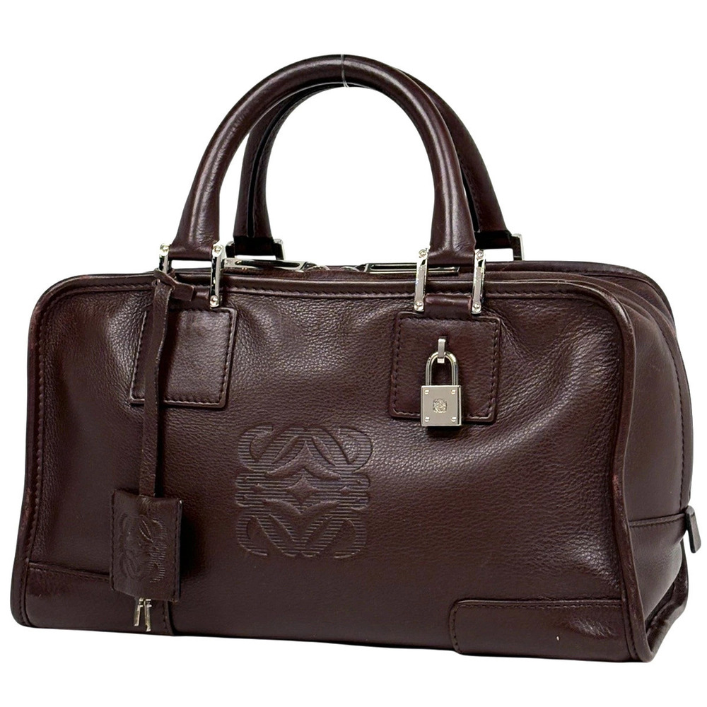 Loewe Amazona Anagram Handbag Leather Brown